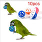 10pcs Pet Parrot Toy Colorful Hollow Rolling Bell Ball