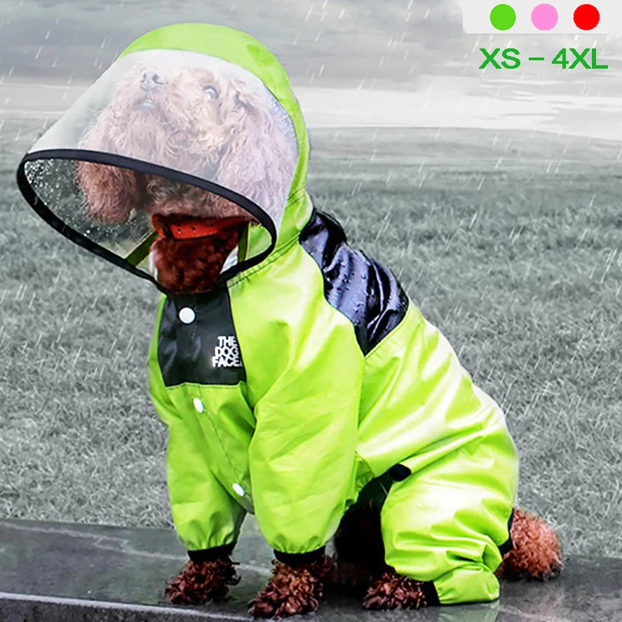 Pet Dog Jumpsuit Raincoat