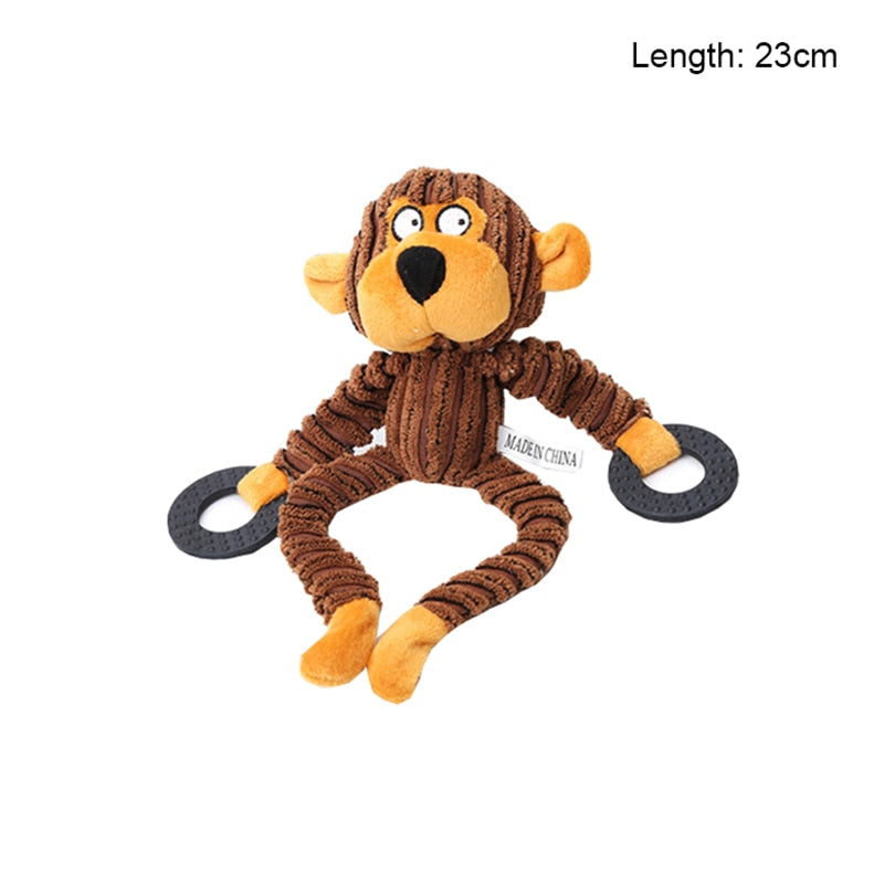 Fun Corduroy Chew Toy For Dogs