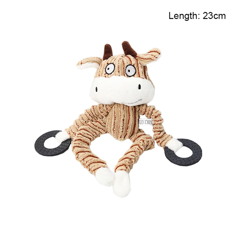 Fun Corduroy Chew Toy For Dogs