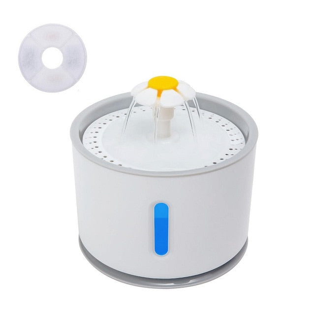 Automatic Pet Cat Water Fountain With LED