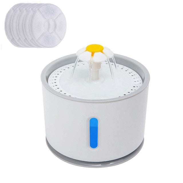 Automatic Pet Cat Water Fountain With LED