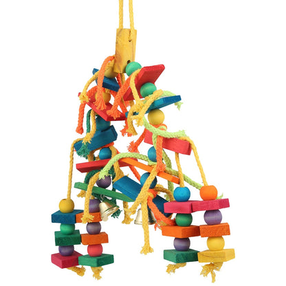 Birds Perch Hanging Chewing Swings Cage Toy