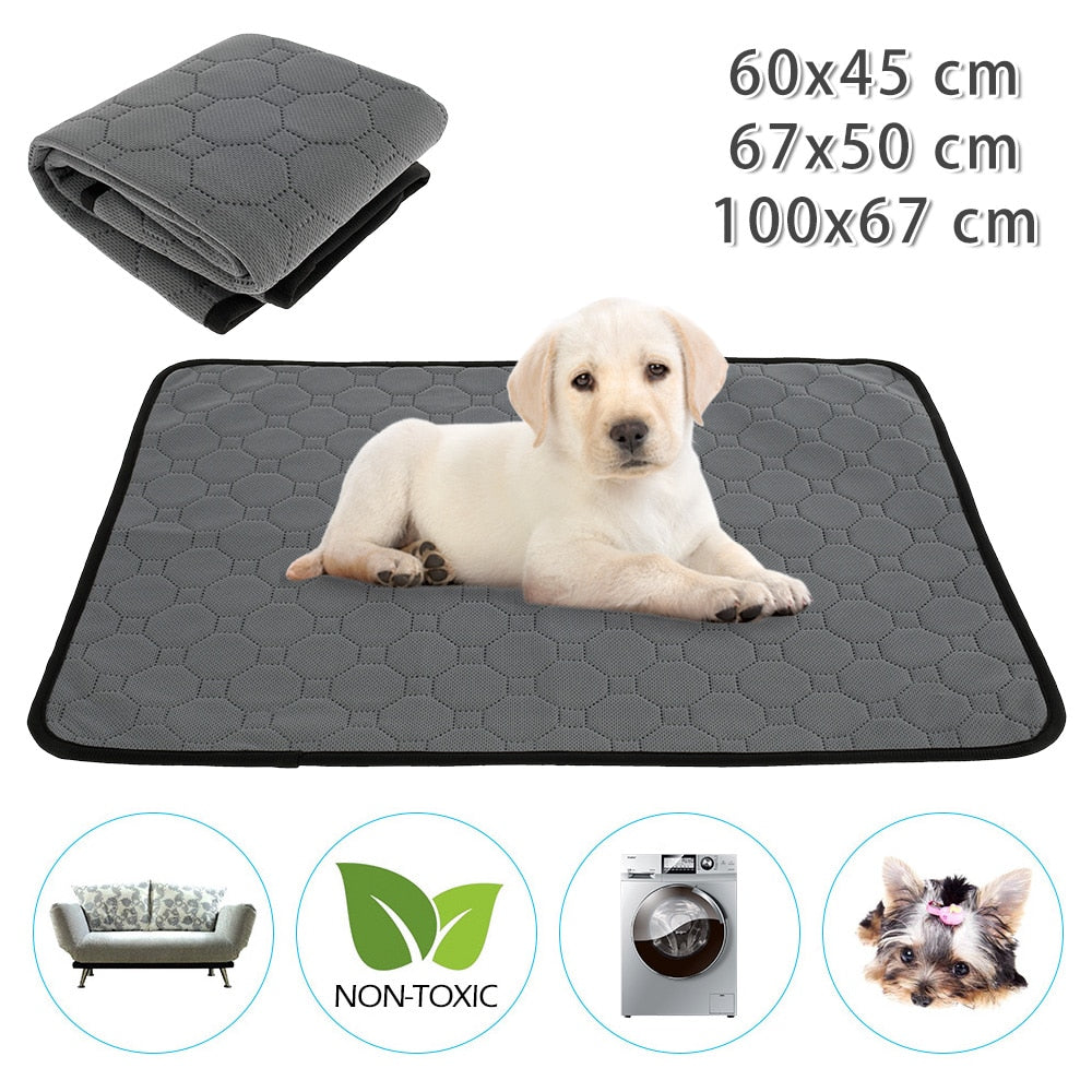 Cibicon Dog and Puppies Bed Mats,Pee Mats for Pets,Dog Crates Mats Soft and  Comfortable,Absorbent,Waterproof,Reusable,Washable,Protect Floor Clean(Dog