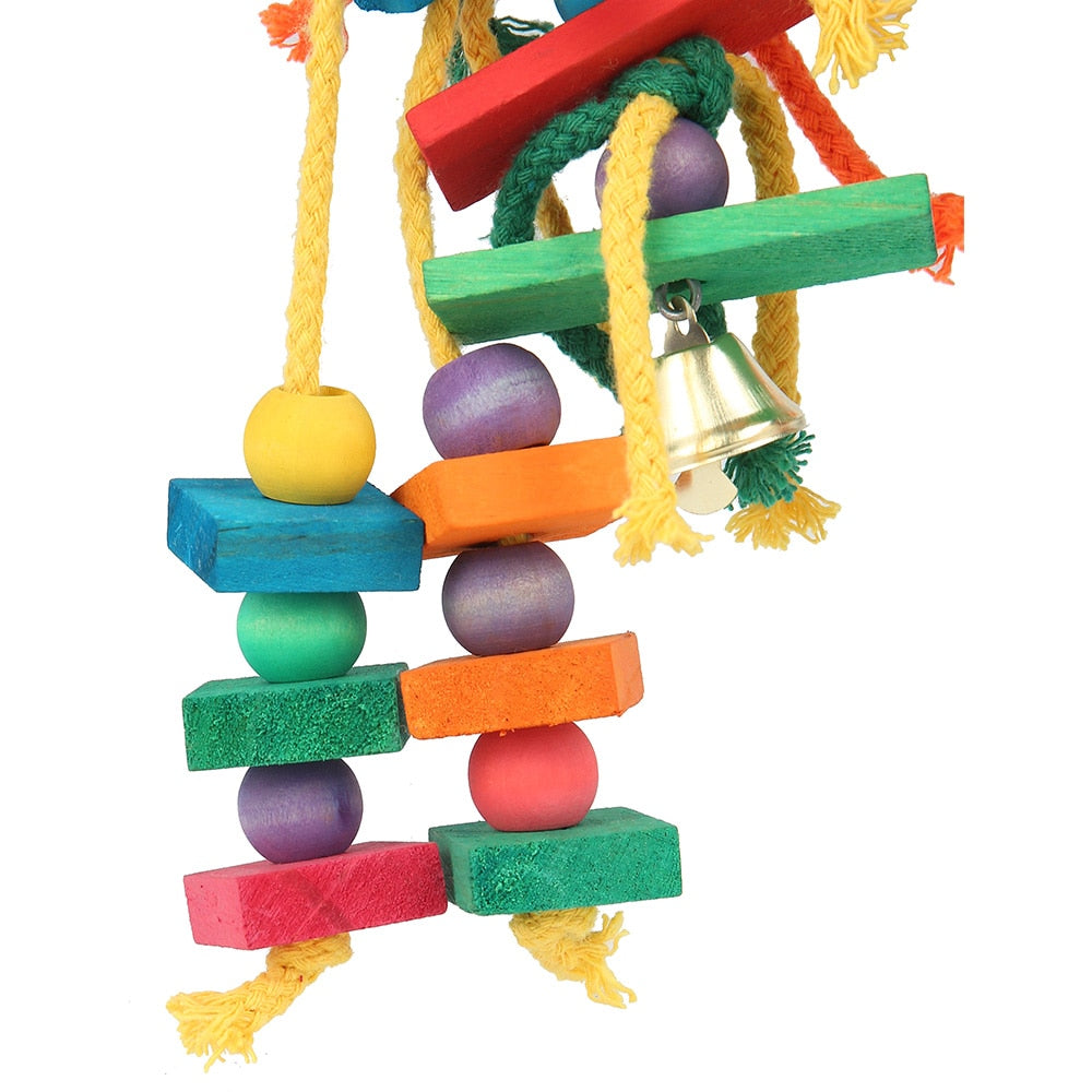 Birds Perch Hanging Chewing Swings Cage Toy